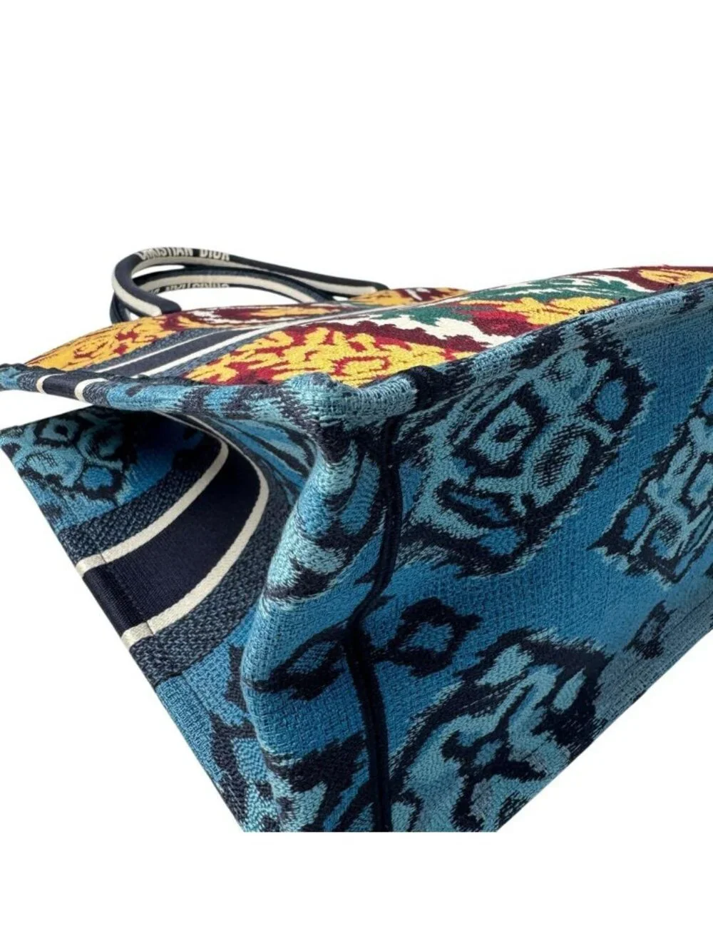 Dior Book Tote Bag Cruise Paisley Embroidery